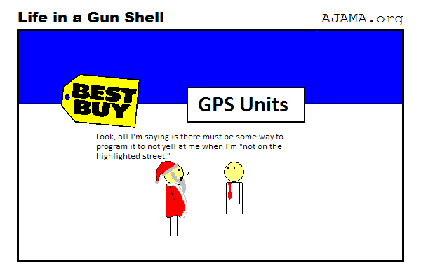 Santa fights the GPS